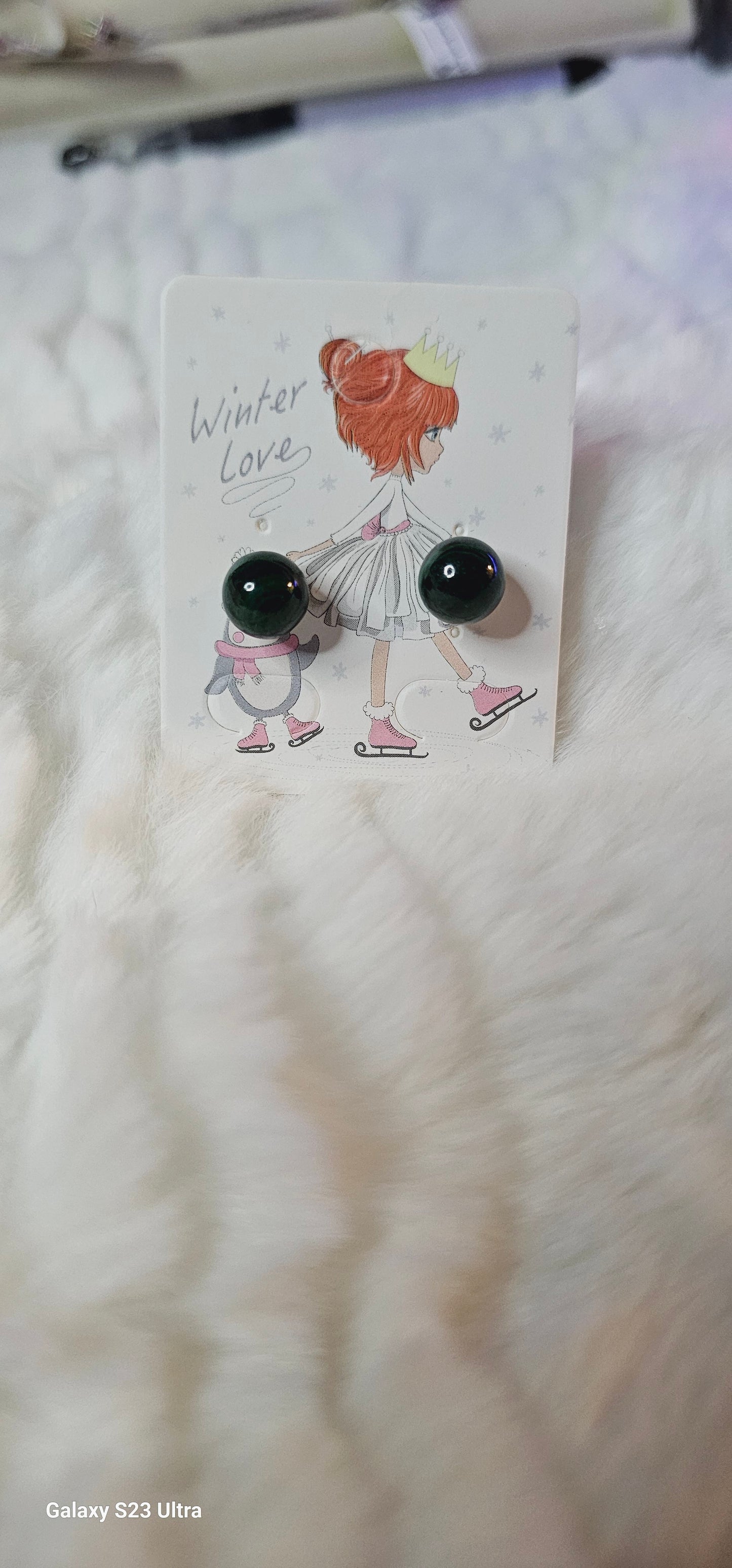 S925 natural stone Earings