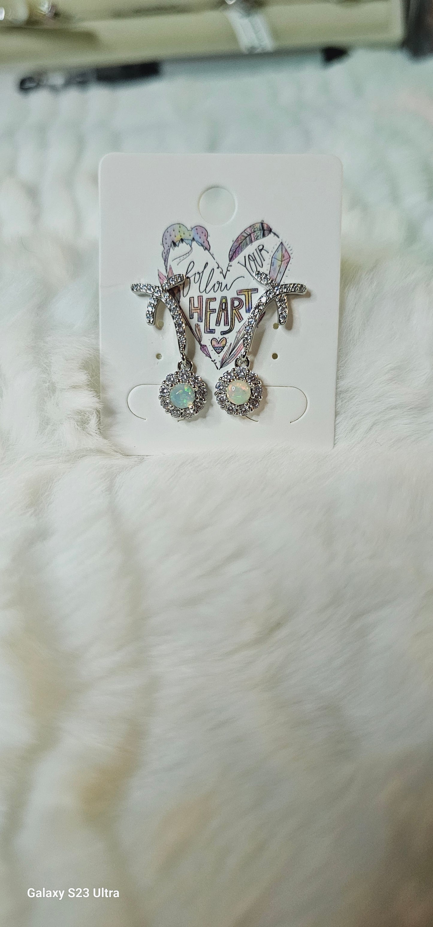 S925 natural stone Earings