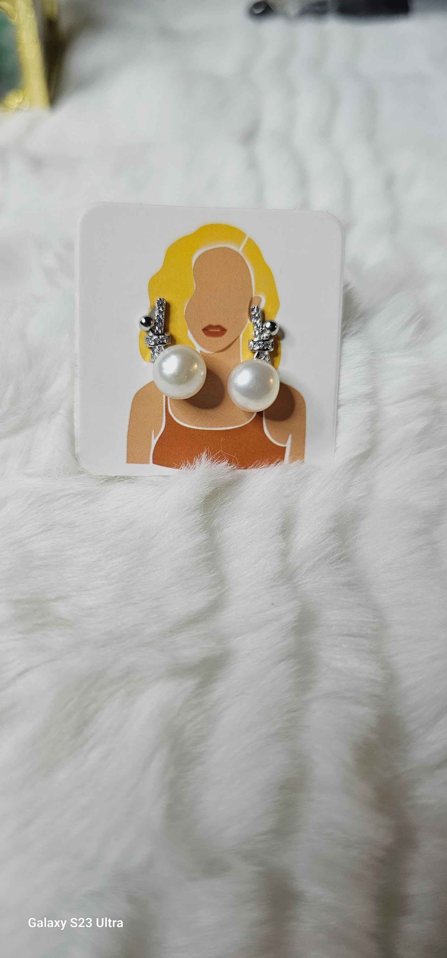 S925 natural stone Earings