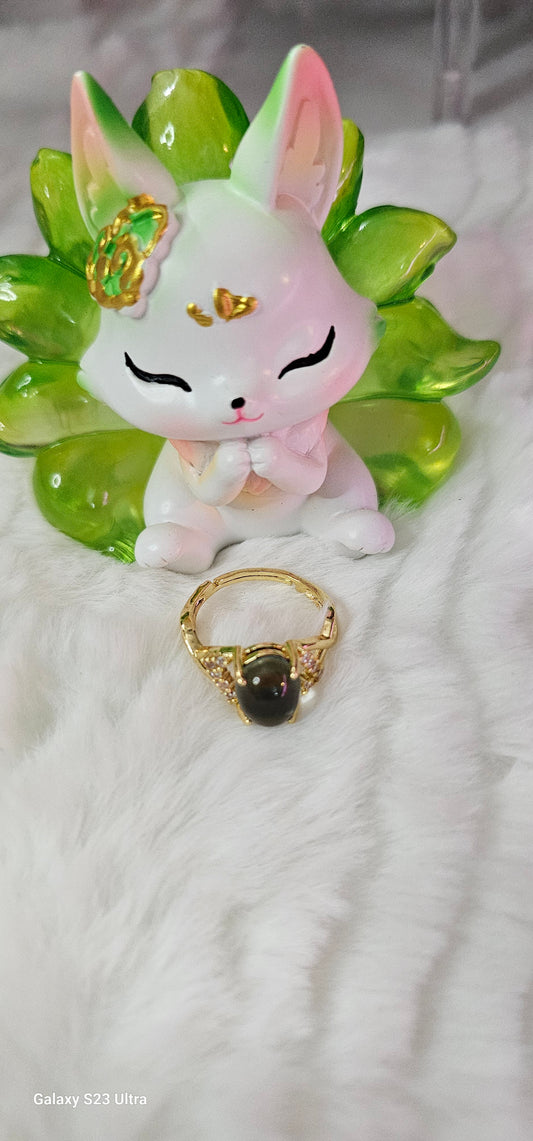 SALE FASHION ADJUSTABLE RINGS W/NATURAL STONES & CRYSTAL