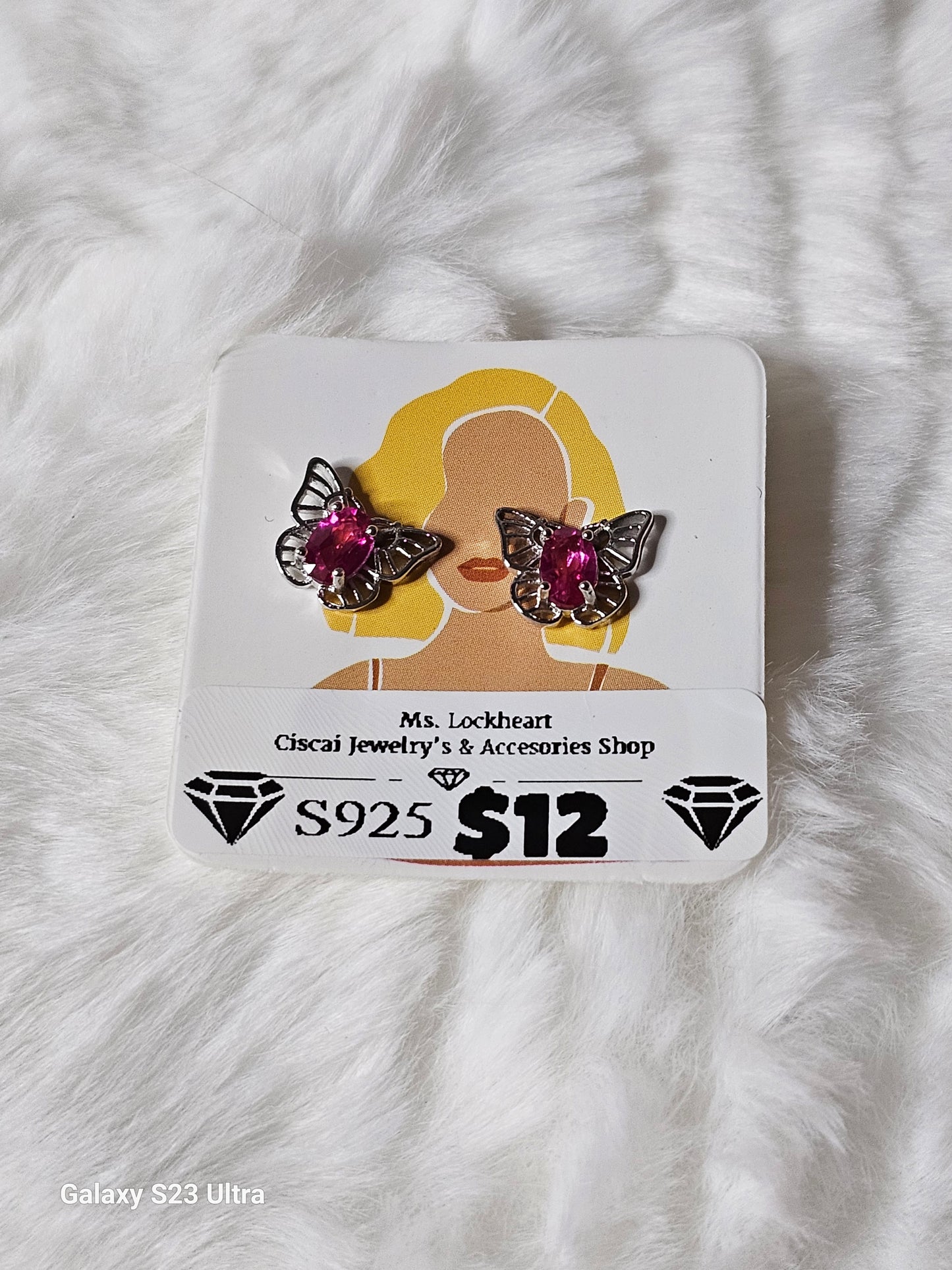 S925 natural stone Earings