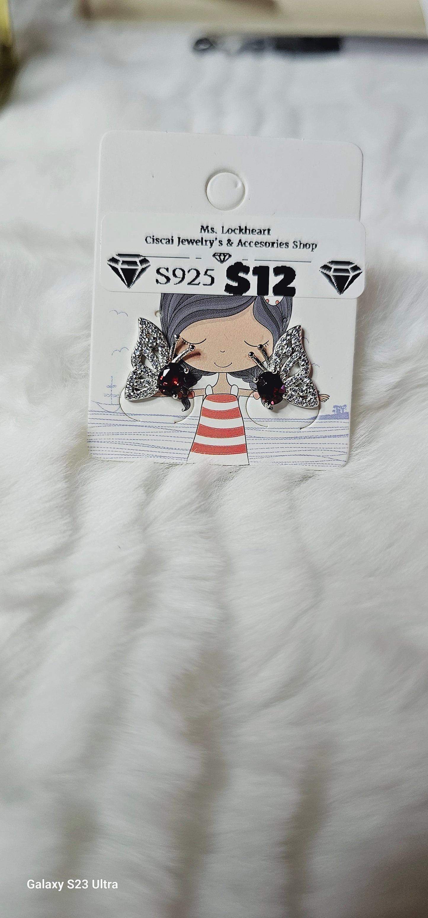 S925 natural stone Earings