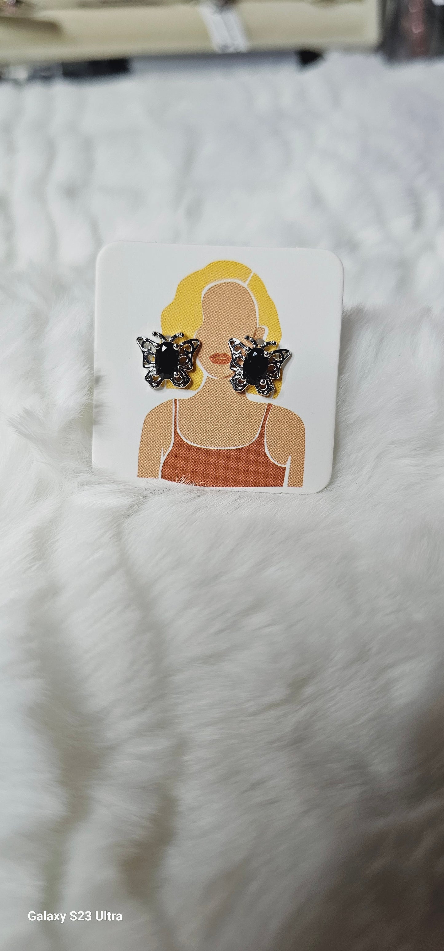 S925 natural stone Earings