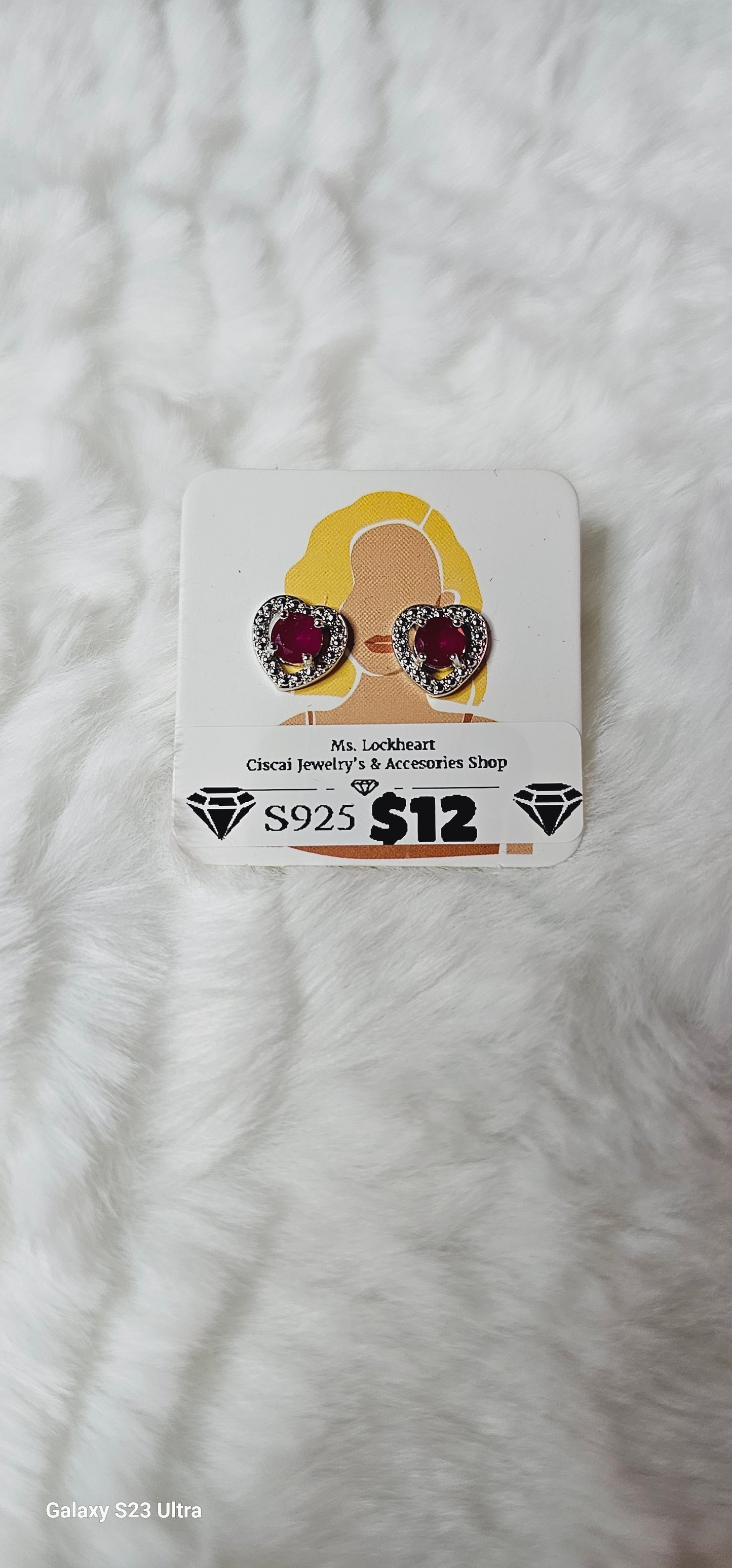 S925 natural stone Earings