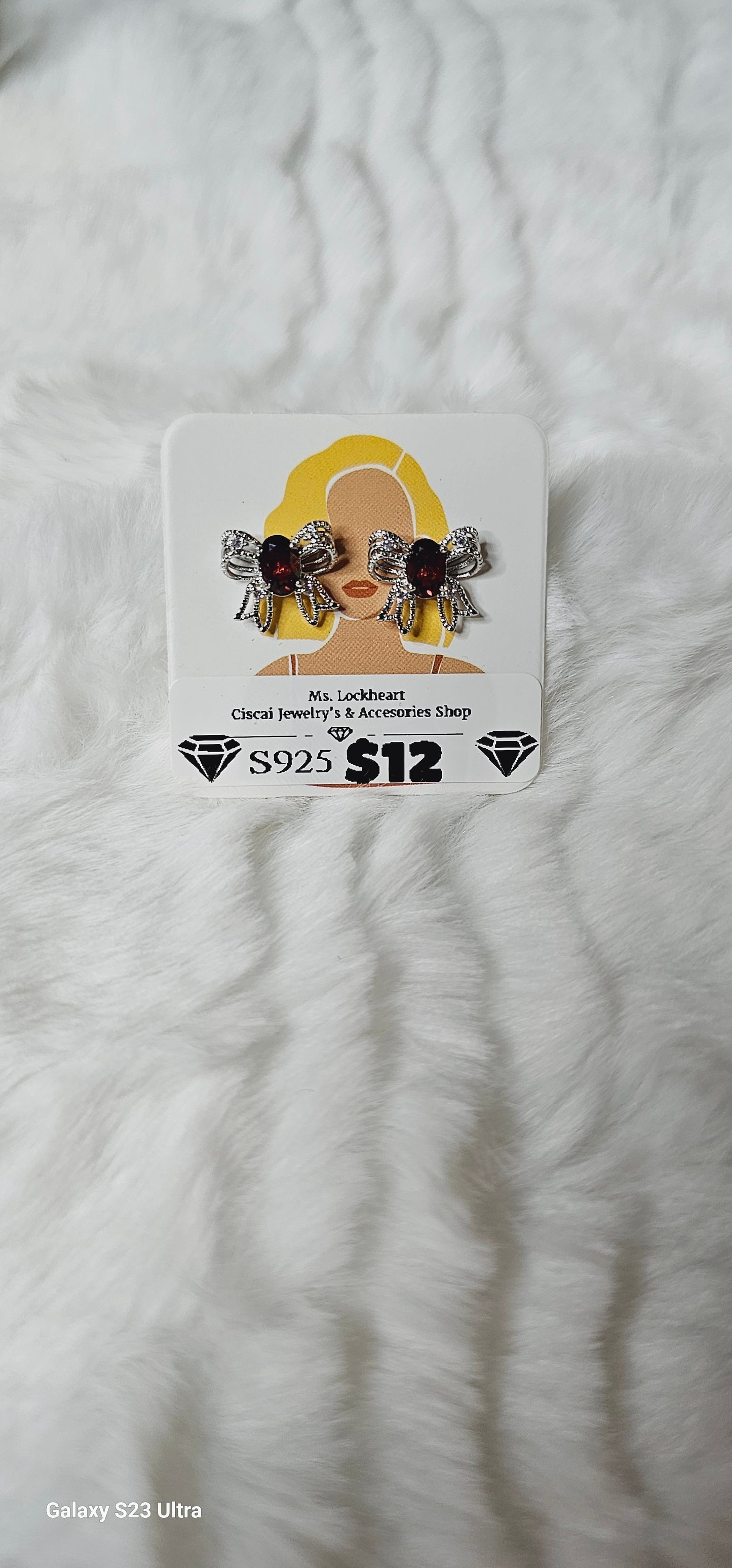S925 natural stone Earings