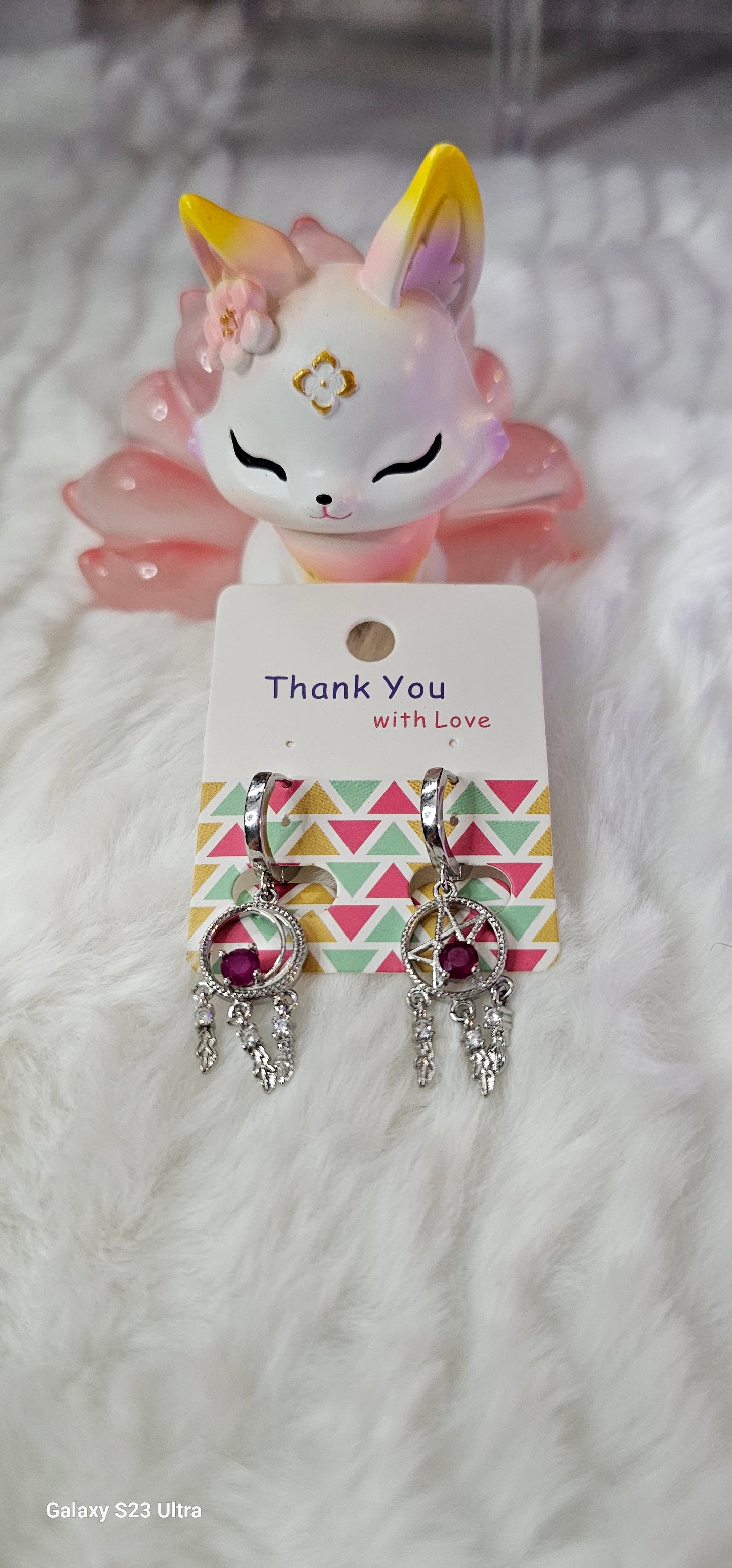 S925 natural stone Earings