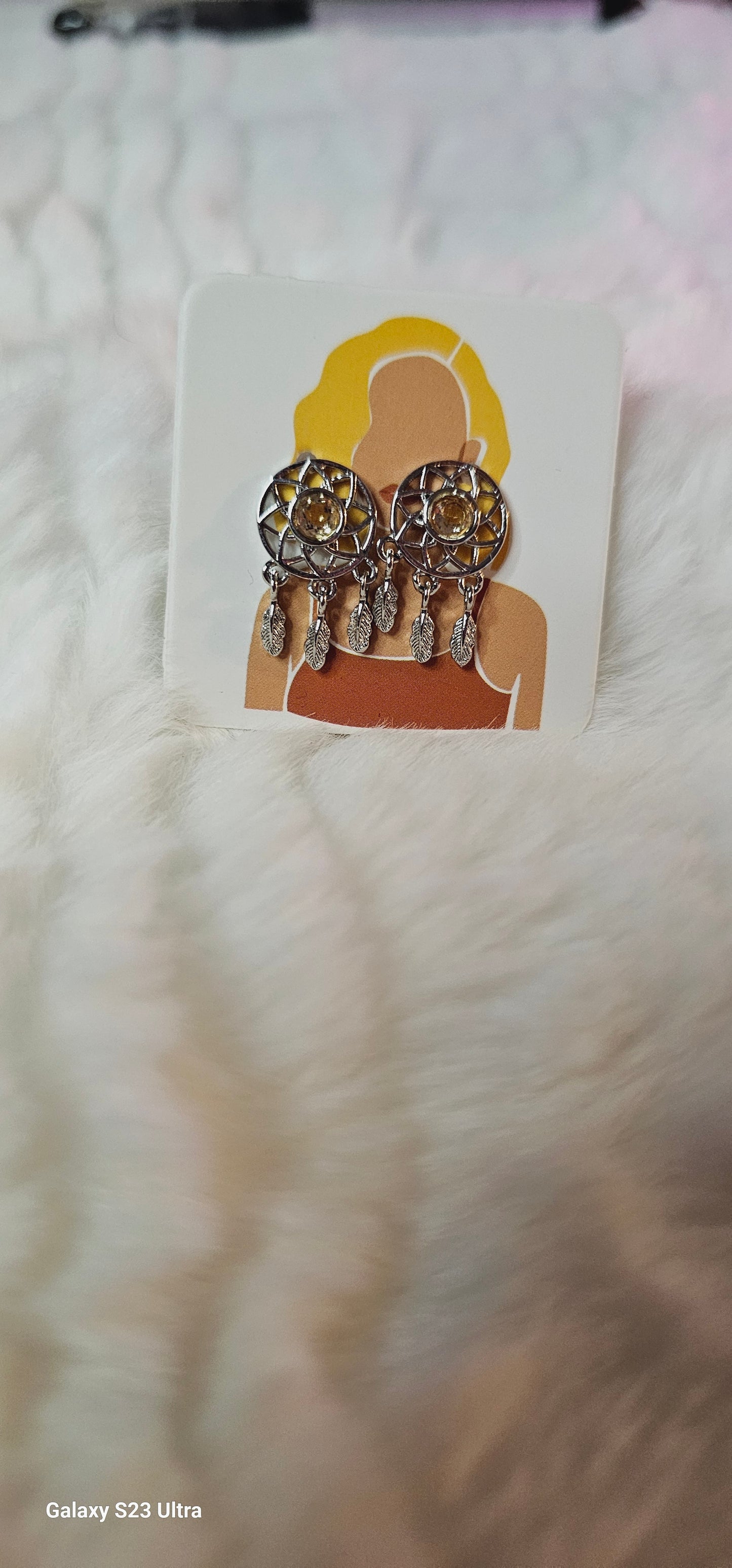 S925 natural stone Earings